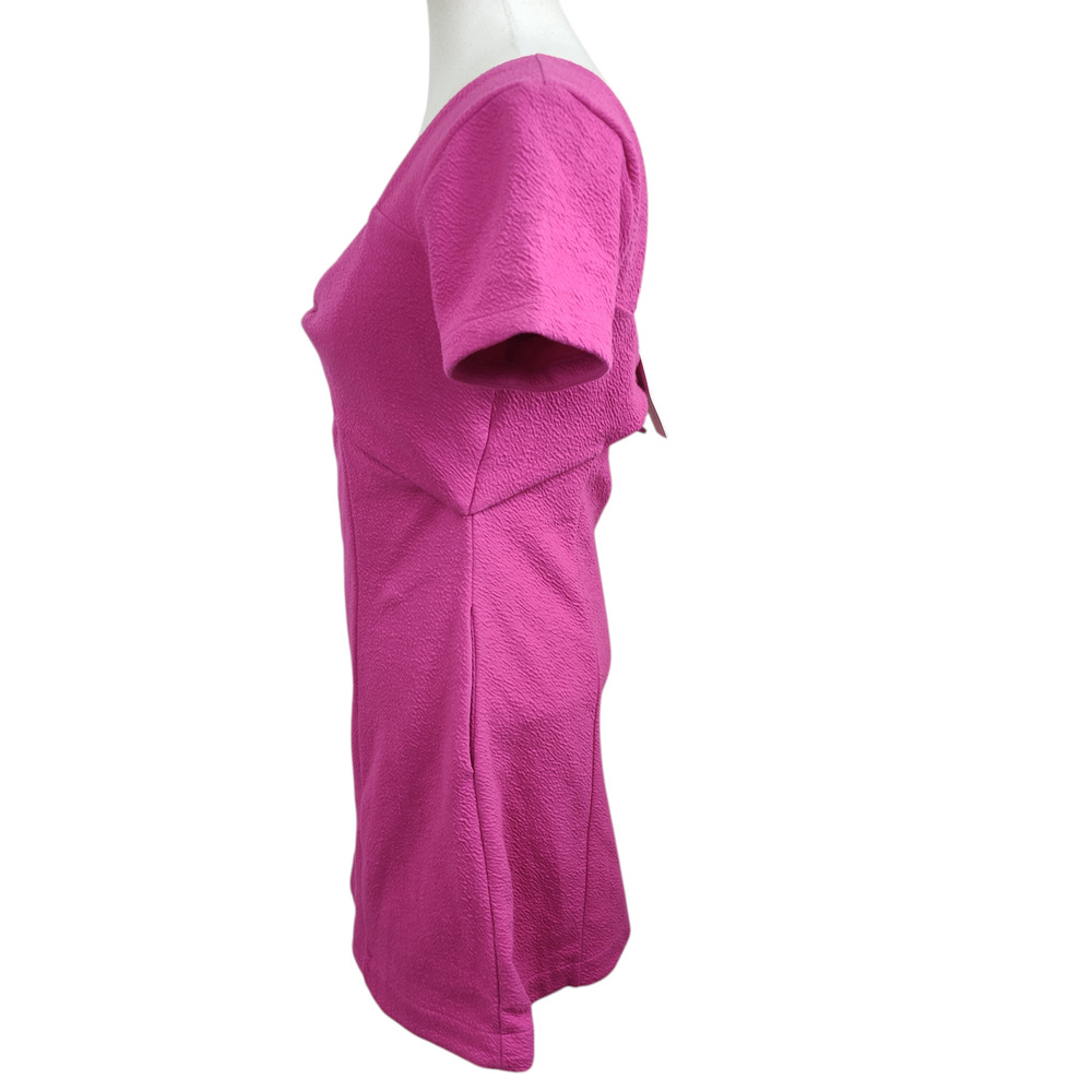 Anthropologie Maeve Dress Small Pink Twist Cutout Open Back Fit Flare $140 NWT - Picture 5 of 16